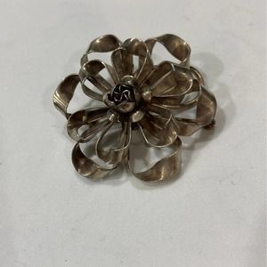 Vintage Hobe' Sterling Silver Vintage Flower Pin